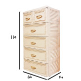 فایل پلاستیکی 6کشو طرح منبت