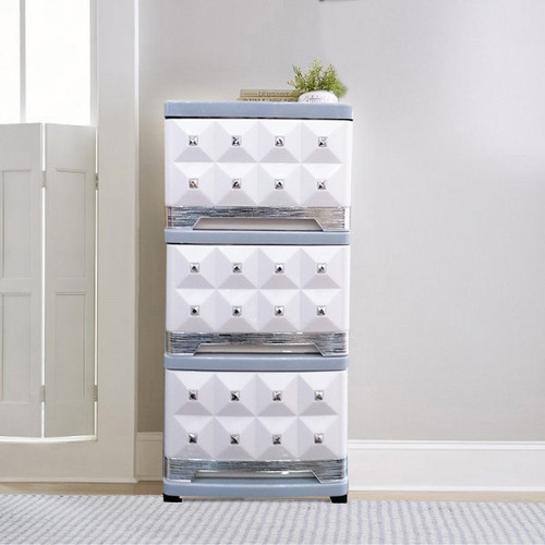 فایل پلاستیکی نگین دار 3 طبقه