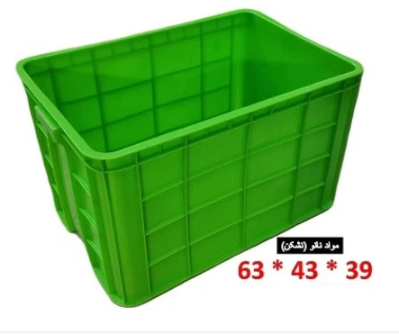 جعبه پلاستیکی صنعتی نانو نشکن (63*43*39)