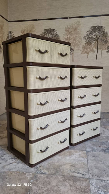 فایل کشویی پلاستیکی حصیری 4 طبقه ( کد 404 )