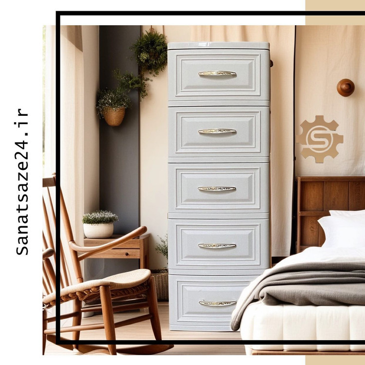 فایل کشویی پلاستیکی 3 - 4 - 5 طبقه لوکس