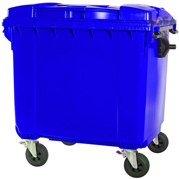 سطل زباله شهری ، سطل زباله مکانیزه، سطل زباله پلی اتیلن 1100 لیتری، مخزن زباله شهری