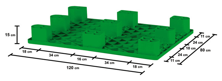 پالت زیر بار پلاستیکی رو صاف 120*80 لفتراکخور کد 128 با ارسال رایگان 🔥🔥🔥
