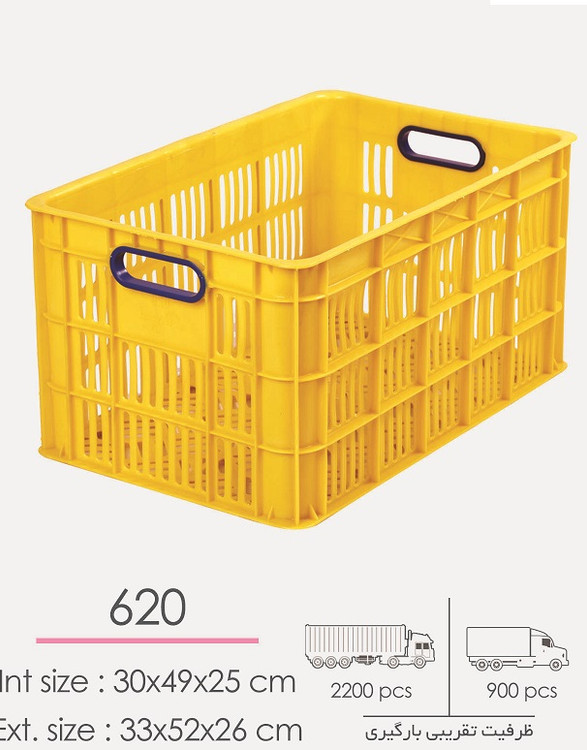 جعبه صنعتی پلاستیکی مدل 620 (جعبه کشمش )