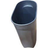 سطل زباله بیضی طوسی دربدار