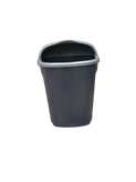سطل زباله بیضی طوسی دربدار