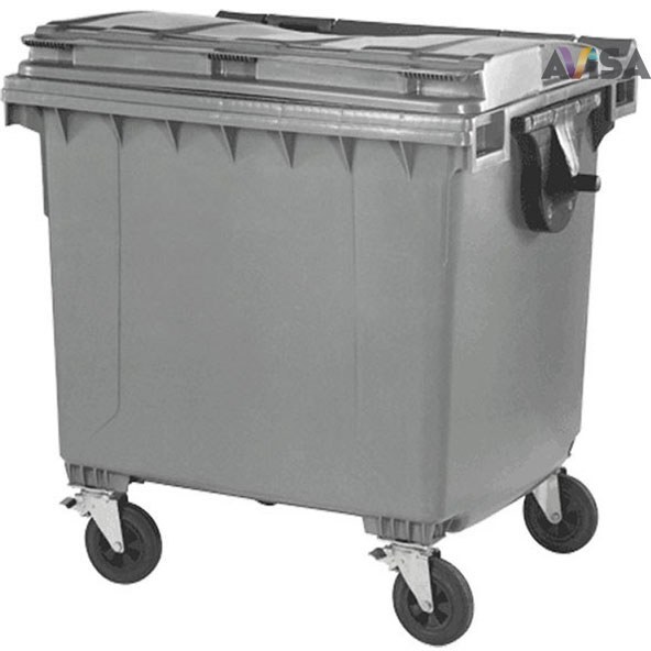 سطل زباله شهری ، سطل زباله مکانیزه، سطل زباله پلی اتیلن 1100 لیتری، مخزن زباله شهری