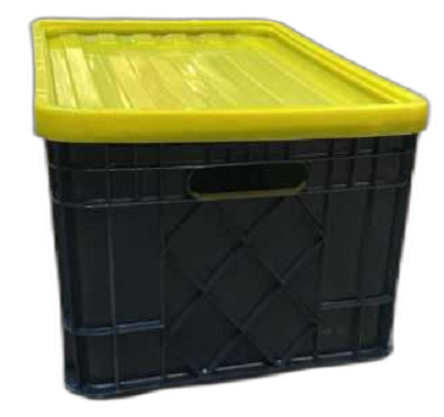 جعبه پلاستیکی صنعتی دردار  (طول 60 عرض 40 ارتفاع 30 )