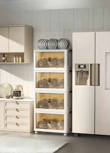 دراور کابینت پلاستیکی تاشو ( فایل ) لوکس 3 و 4 و 5 طبقه ( قابل حمل )