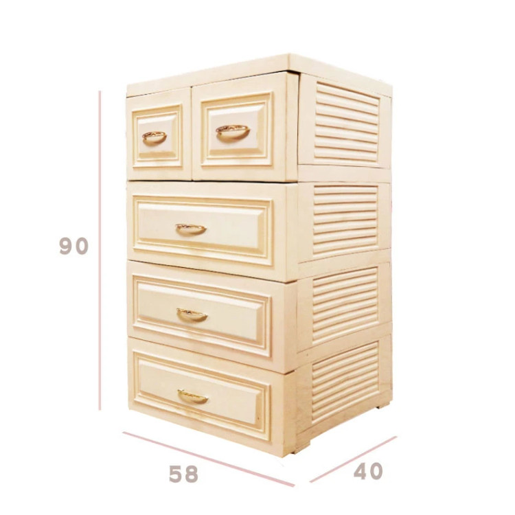 فایل ( دراور ) کشویی پلاستیکی 5 کشو ( کد 724 )