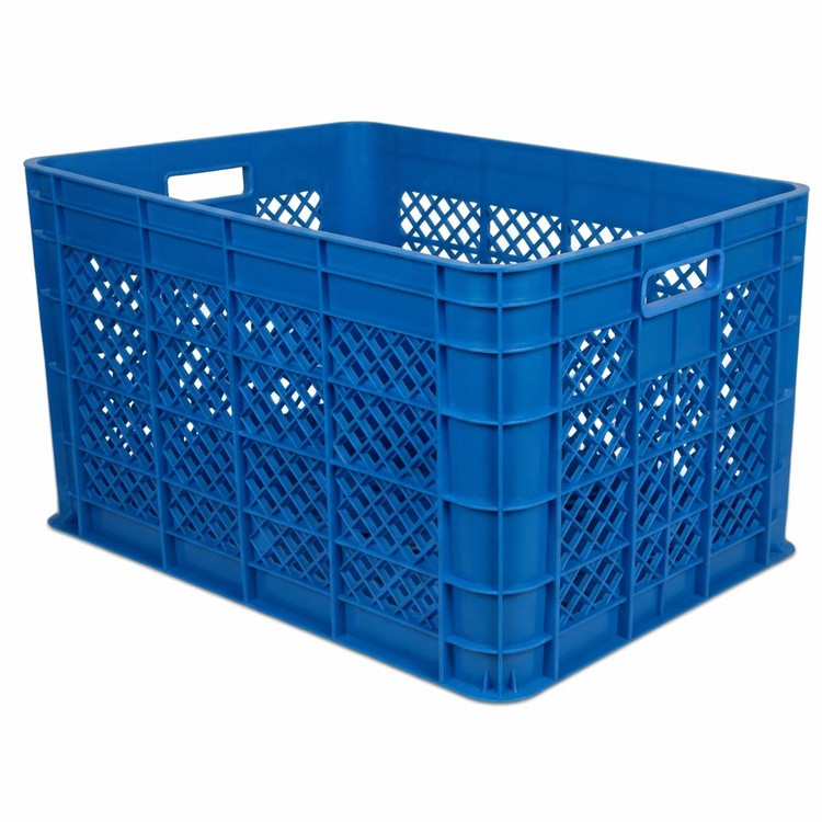 سبد صنعتی پلاستیکی760 (طول 68 عرض 50 ارتفاع 40 ) - رنگ ابی