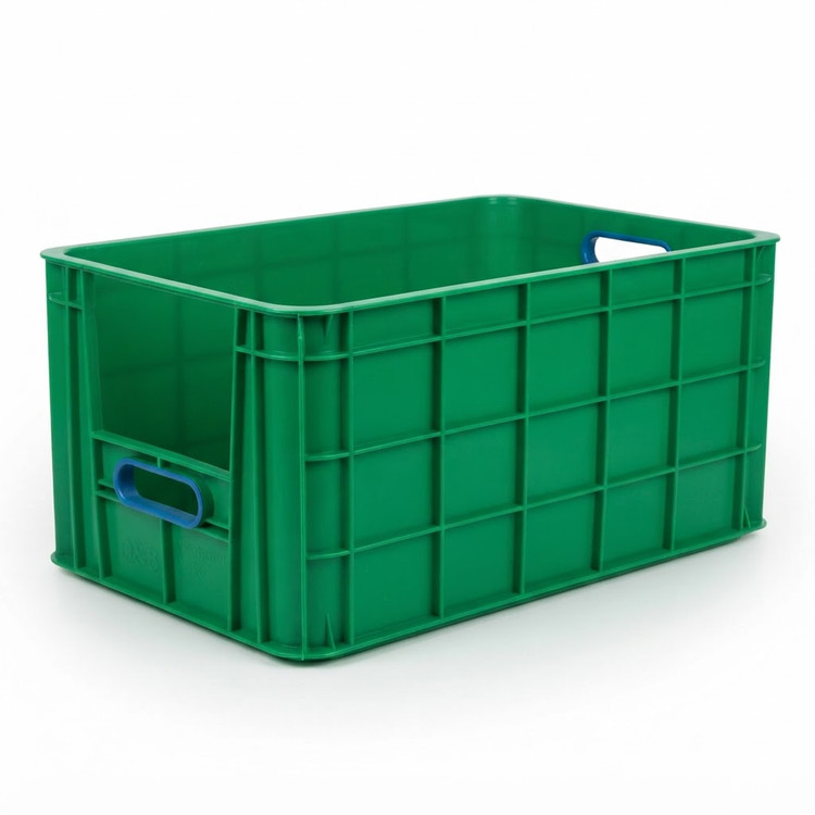 جعبه صنعتی پلاستیکی جا ابزاری 820 ( طول 52 عرض 33 ارتفاع 26 ) - رنگ سبز - طول 52 عرض 33 ارتفاع 26