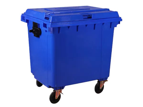 سطل زباله شهری 660 لیتری ، سطل زباله مکانیزه، سطل زباله پلی اتیلن 660 لیتری، مخزن زباله شهری